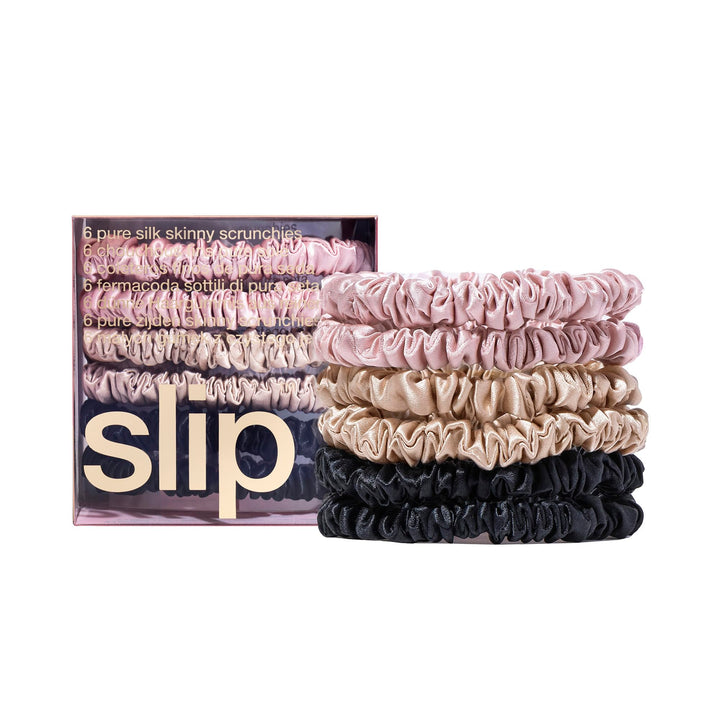 Slip Silk Skinnie Scrunchies - haarschonende Haargummis gegen Haarbruch - aus 100% Maulbeer-Seide -