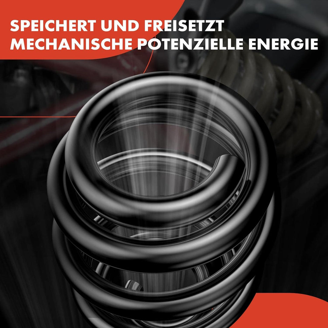 Frankberg 4x Federn Fahrwerksfeder Vorderachse Hinterachse Kompatibel mit A4 Avant 8K5 B8 2008-2015