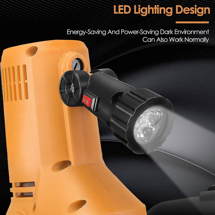 Wandschleifer 2880W, Trockenbauschleifer mit LED-Licht, 280-2800RPM, 1-6 Variable Geschwindigkeiten,