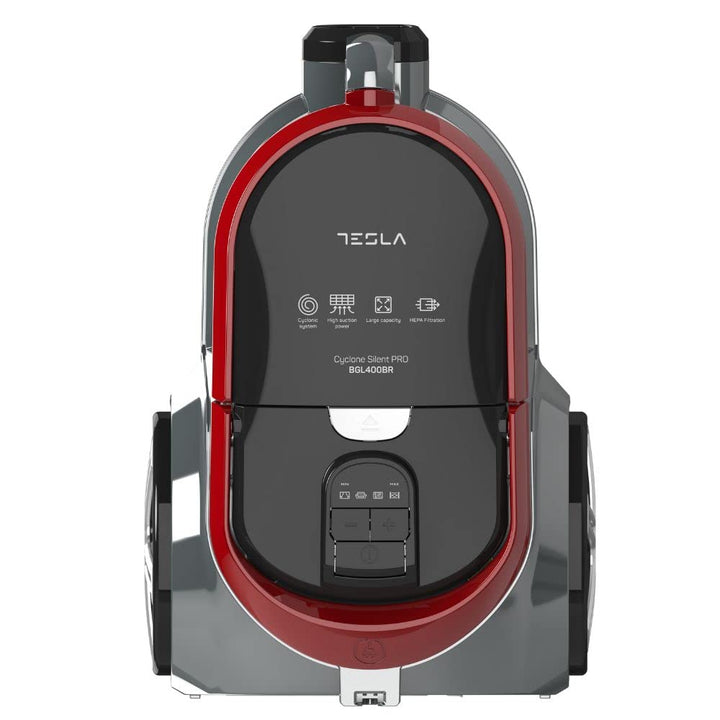 TESLA BGL400BR beutelloser Staubsauger (800 W, Geräuschpegel 72 dB, Arbeitsradius 8 m, waschbarer HE