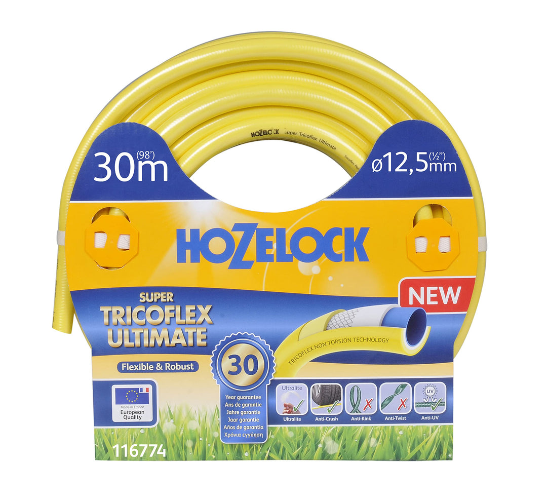 HOZELOCK - Super Tricoflex Ultimate Ø 12,5mm (1/2") 30 M Schlauch: leichter, robuster und formstabil