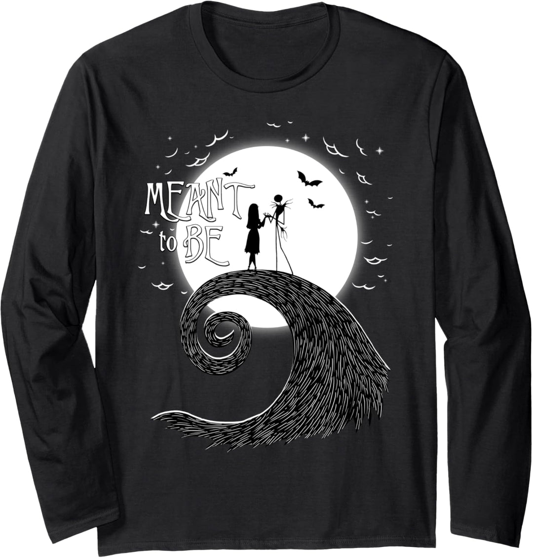 Disney The Nightmare Before Christmas Jack And Sally Langarmshirt
