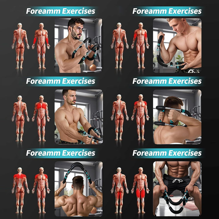 Armtrainer, Twister-Armtrainer, verstellbarer Brust-Expander, Trizeps-Workout-Ausrüstung, perfekte K