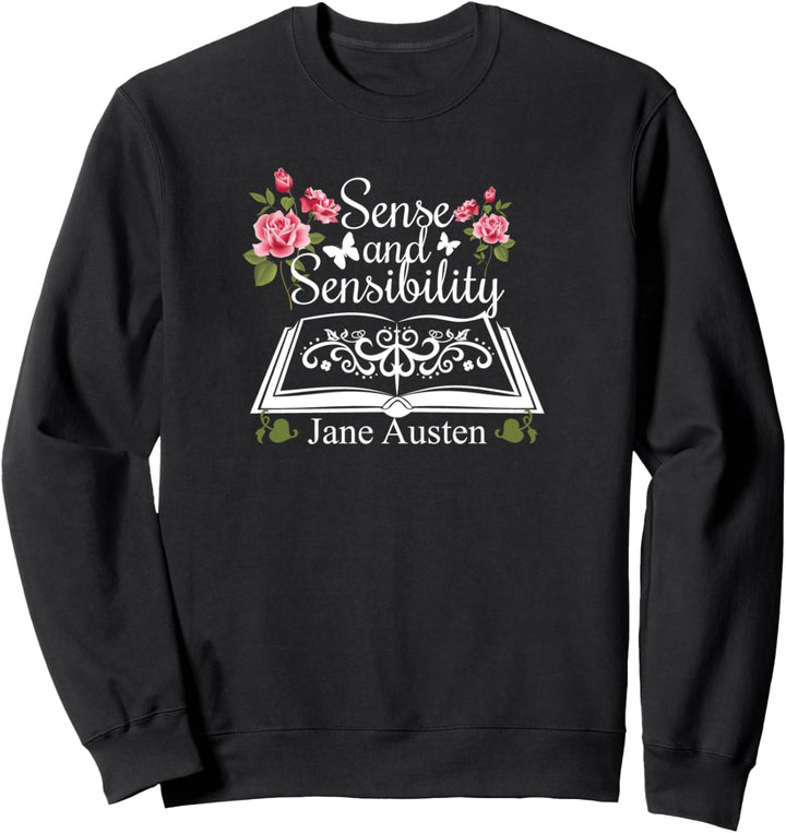 Jane Austen Sense and Sensibility Romantic Novel Book Club Sweatshirt