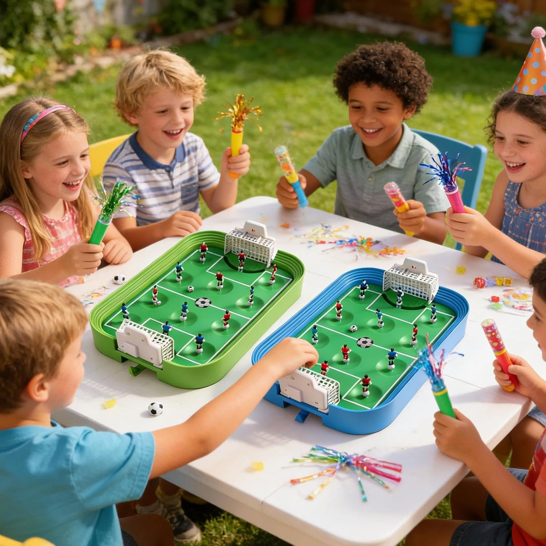 Tischfussball Kinder, Interaktives Tischfussball, Tischspiel Zubehör | Kickerspiel, 24,5*38,5*10,5cm