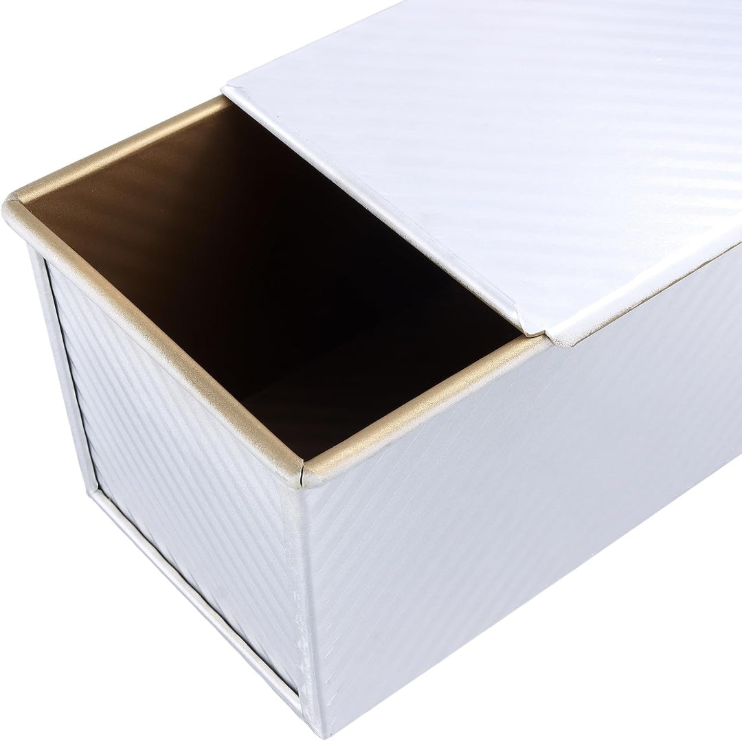 1000G Toastbrot Backform mit Deckel, 34 x 13,5 x 12cm Toast Backform mit Deckel, 1kg Brotbackform Ka