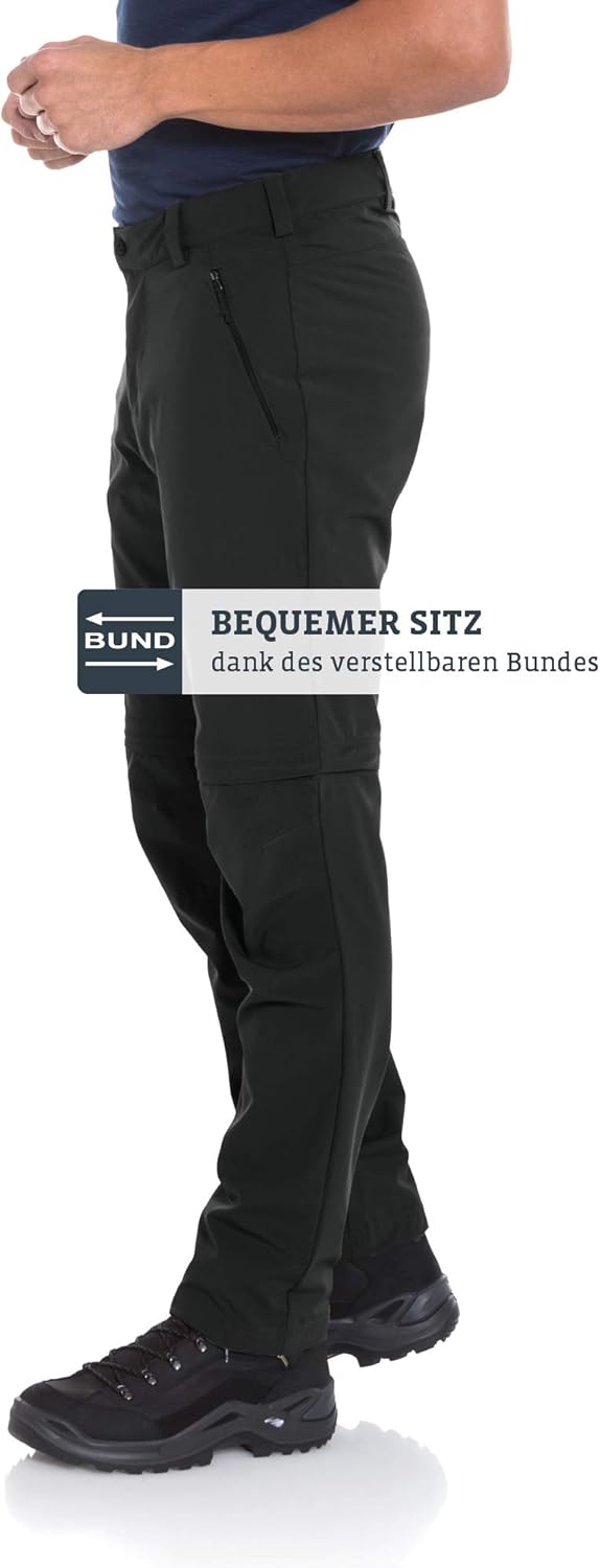 Schöffel Herren Pants Folkstone Zip Off, vielseitige Herren Hose mit Zip-Off Funktion, leichte Wande