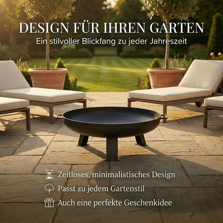 SOUK ONE Feuerschalen, Feuerschale Ø 100 cm Nizza Feuerstelle für den Garten, Terrasse und Balkon, F