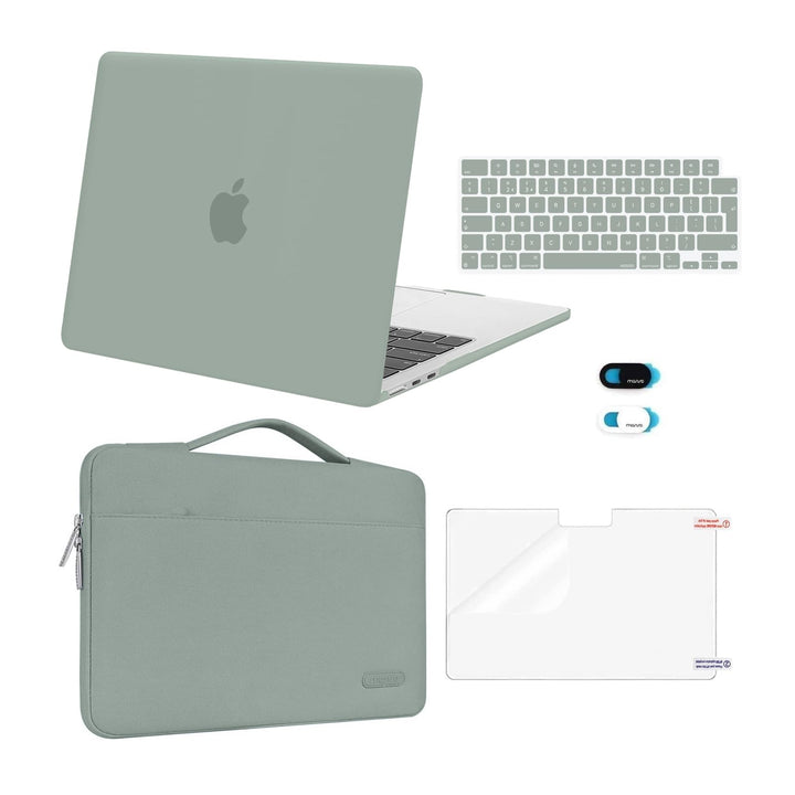 MOSISO Hülle Kompatibel mit MacBook Air 13,6 Zoll 2022-2024 A3113 A2681 mit M3 M2 Chip Touch ID,Plas