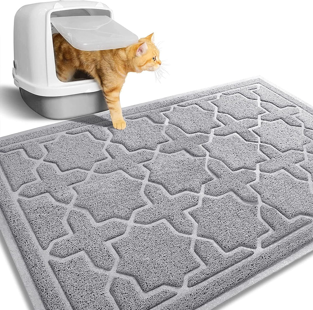 Yimobra Katzenstreumatte, XL Jumbo 90 x 60 cm, Leicht Zu Reinigende Katzenmatten, rutschfest, Wasser
