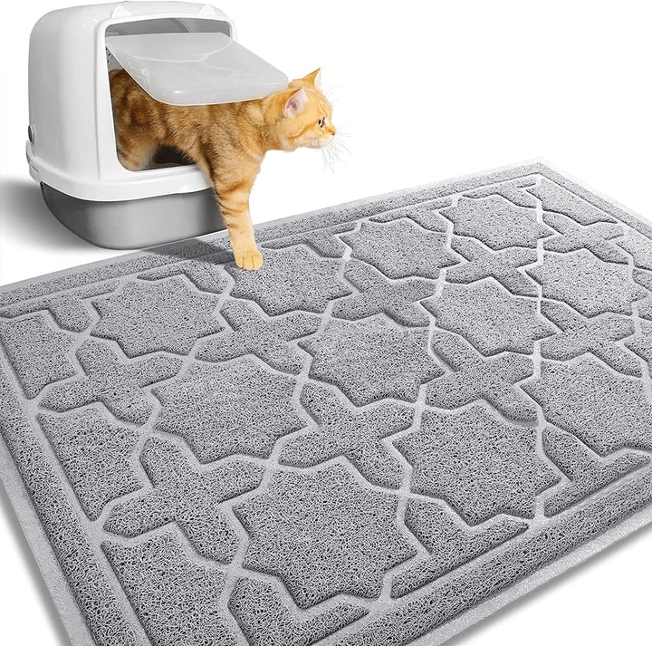 Yimobra Katzenstreumatte, XL Jumbo 90 x 60 cm, Leicht Zu Reinigende Katzenmatten, rutschfest, Wasser