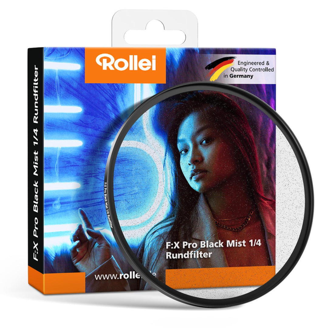 Rollei F:X Pro 49 mm Black-Mist Filter 1/4, Black Diffusion aus Professionelles Optisches Glas für P