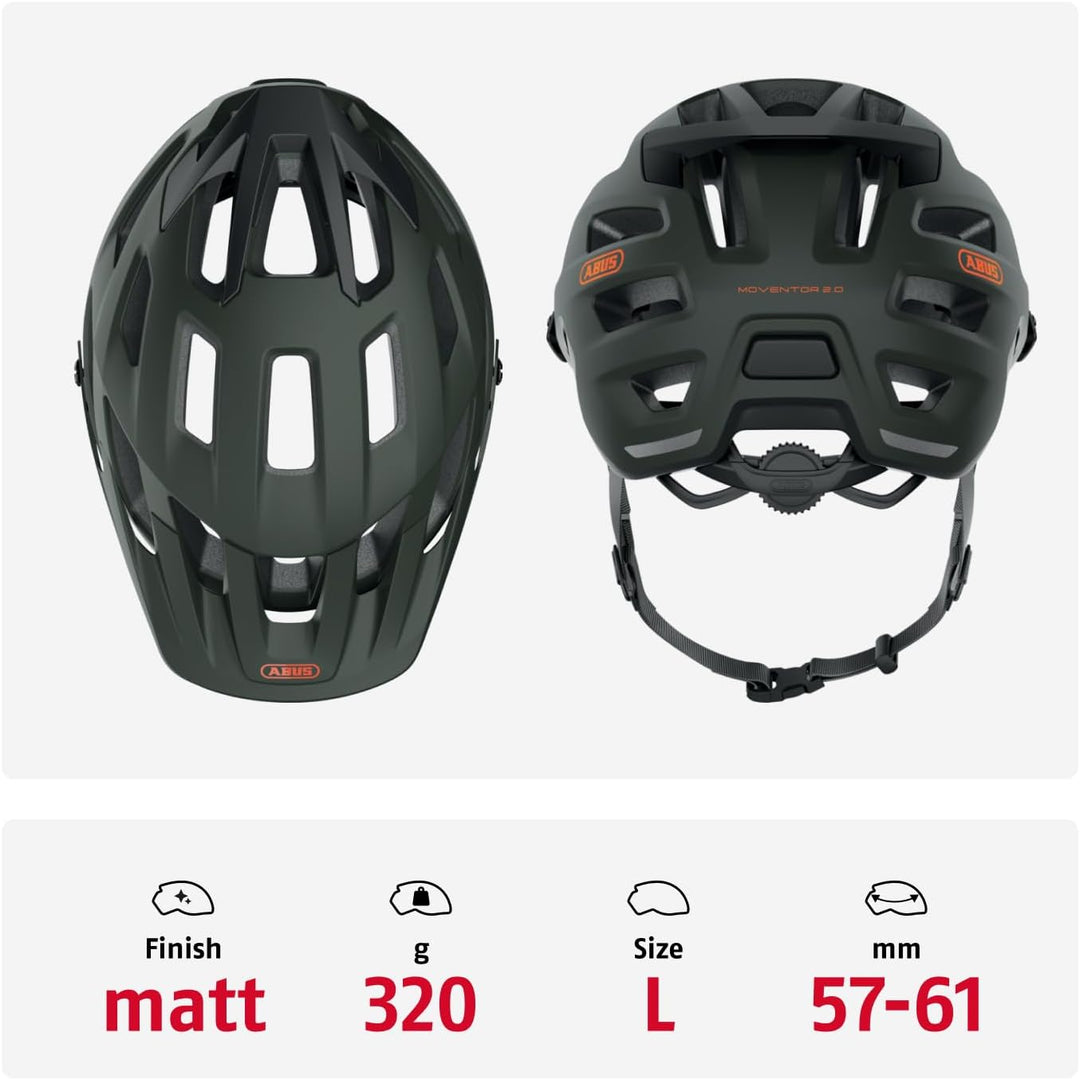 ABUS MTB-Helm Moventor 2.0 - komfortabler Fahrradhelm fürs Gelände - All-Mountain-Helm - für Damen u