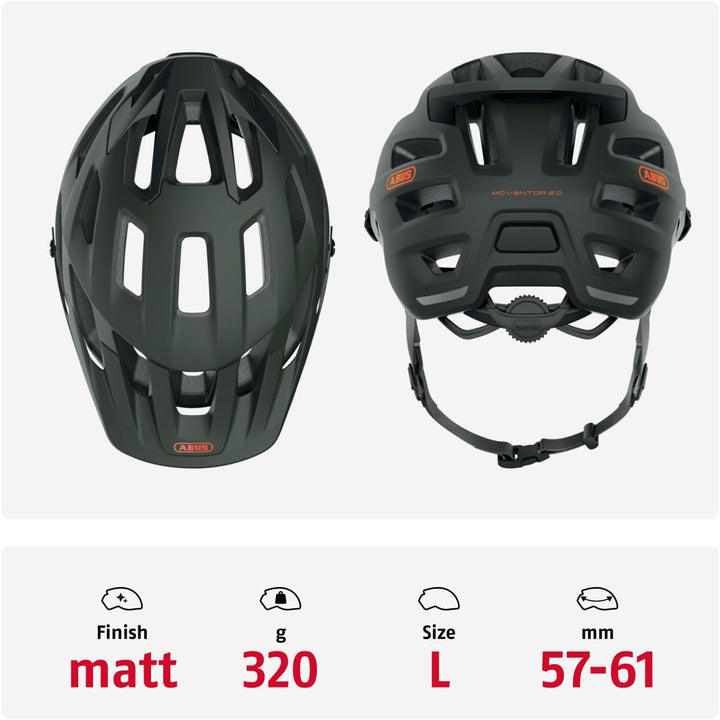 ABUS MTB-Helm Moventor 2.0 - komfortabler Fahrradhelm fürs Gelände - All-Mountain-Helm - für Damen u