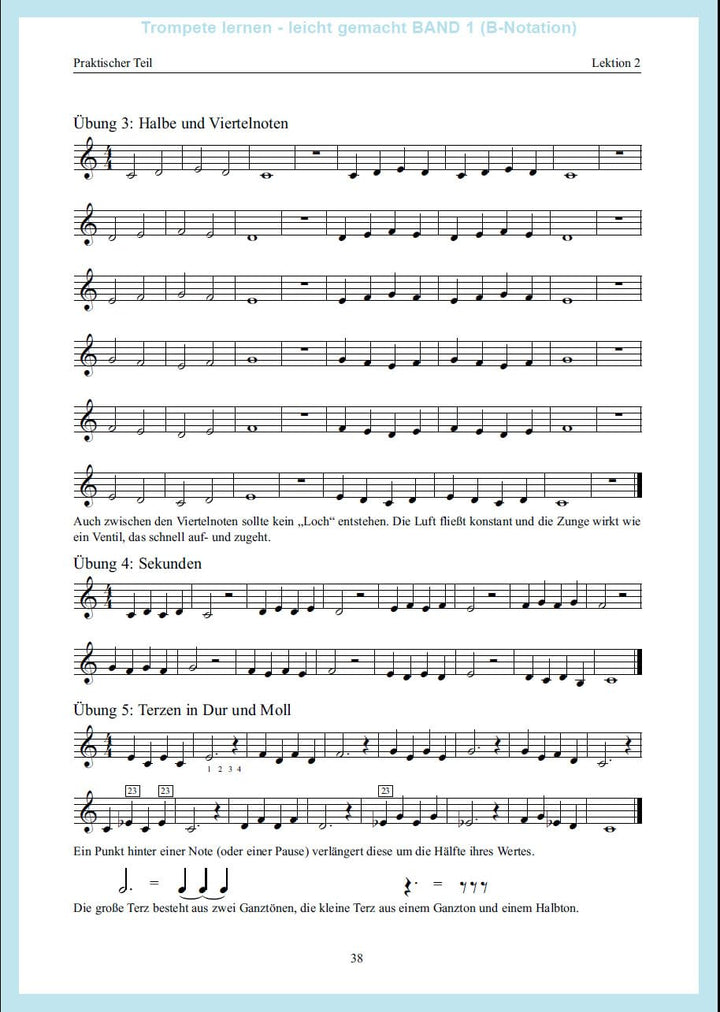 Trompete lernen leicht gemacht, Band 1: Trompetenschule für Anfänger, Spiralbindung