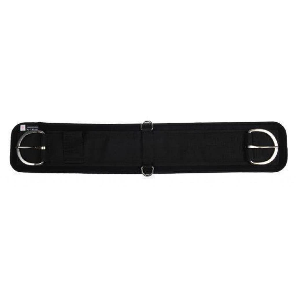 HKM Western Softoprensattelgurt mit Futter zum Abkletten Schwarz 22" = 56 cm, Schwarz 22" = 56 cm