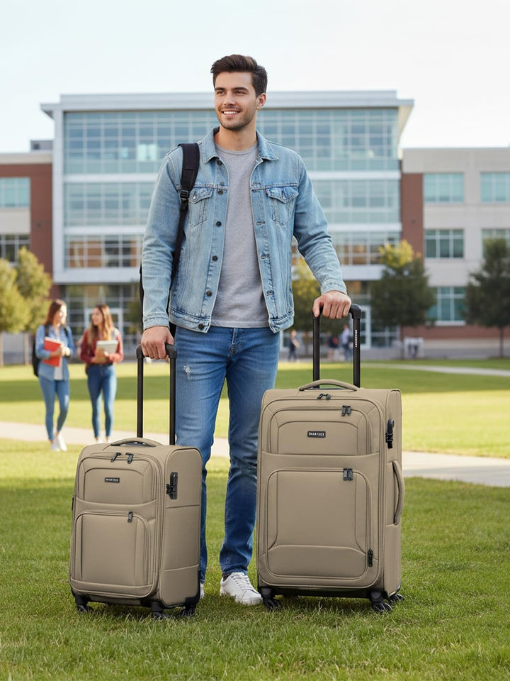 Smartbox Weichgepäck Check-in Koffer für Damen &amp; Herren | Mittelgrosser Trolley 41 x 27 x 67 cm | 4