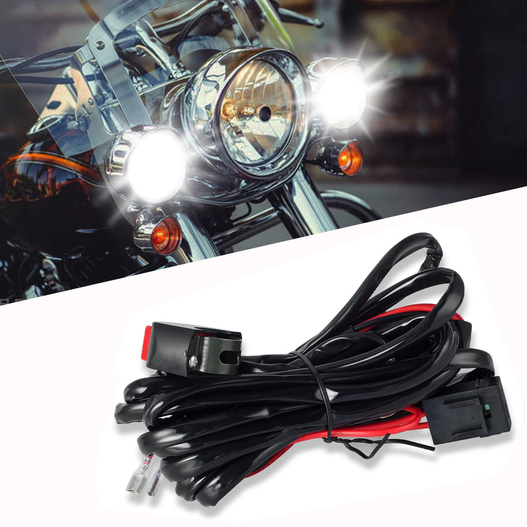WinPower Relais-Kit für Kabelbaum Schalter mit 2 Lampen Anschlüssen für Motorrad Lichter fahren/Zusä