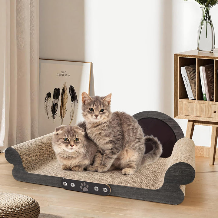 Kratzbrett Katze XXL, 68 cm Breite, Kratzmatte im Sofa-Design,Bestehend aus Hoher Dichte, die Kräfti