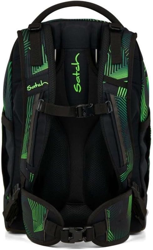 Satch Pack Schulrucksack Set 3tlg. inkl. Schlamperbox und Sportbeutel (Seismic Green), Seismic Green