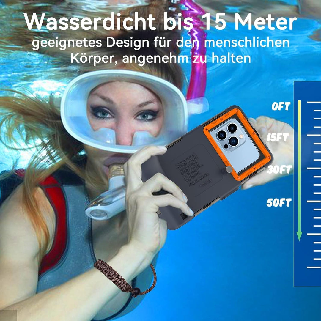 [ Upgrade] wasserdichte Handyhülle Universelle Tauchen Professionelle Handy Unterwasser Hülle Handyt
