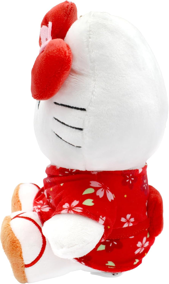 Joy Toy Hello Kitty mit Kimono ECO-Plüsch 14x13x24 cm | Official Licensed Sanrio Plush, Kimono