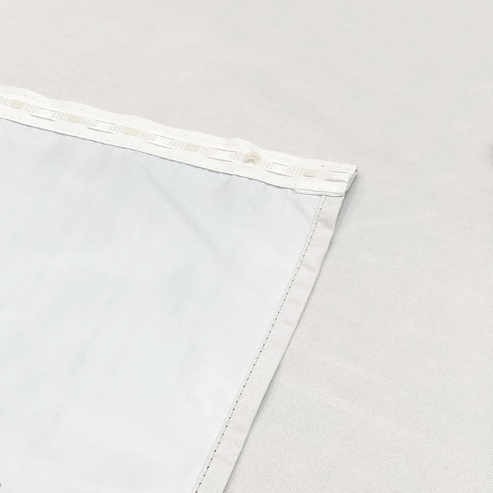 Homescapes 2er-Set Verdunkelungsvorhang-Futter 112x132 cm hellgrau, blickdichtes Thermo-Futter für K