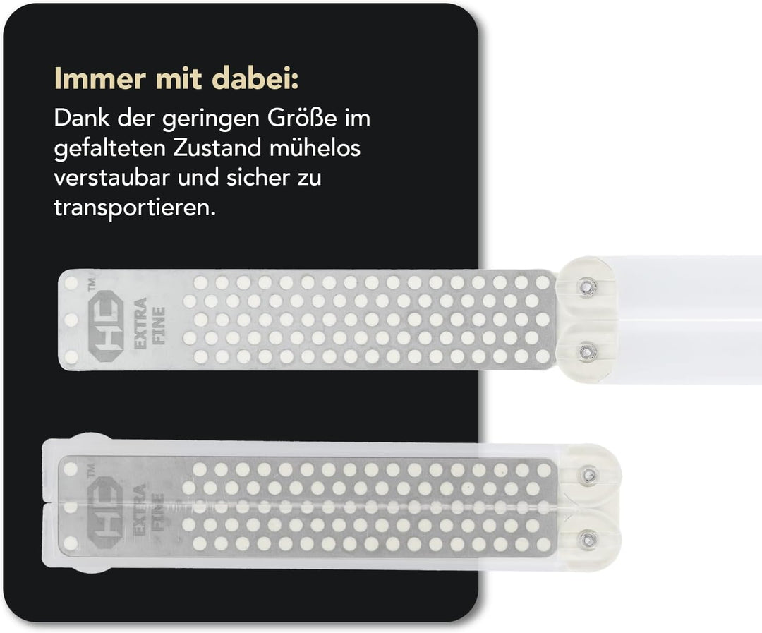 DMT Diafold®-Schärfstein doppelseitig, mit feiner/extrafeiner Hardcoat™-Oberfläche, speziell für Ker