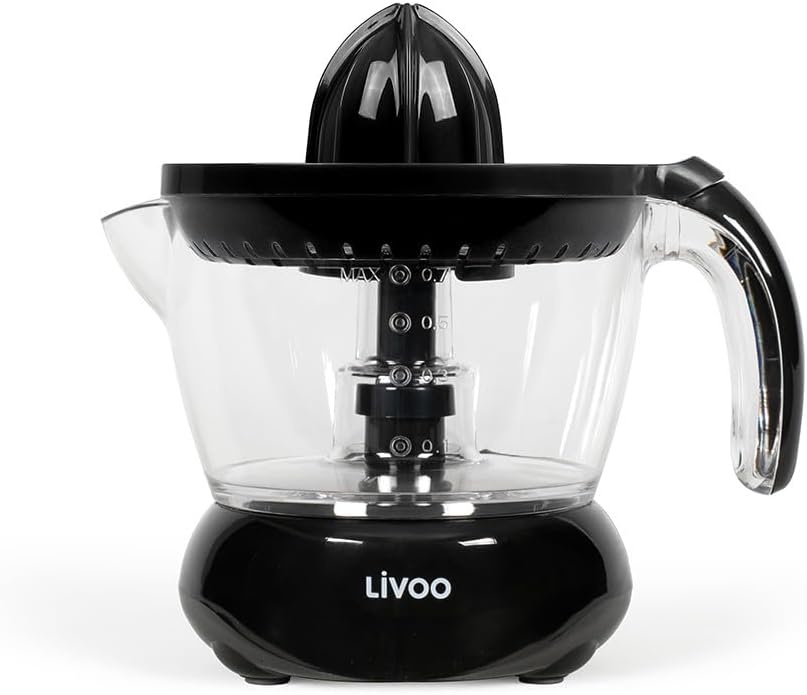 Livoo - Elektrische Zitruspresse DOD131N, Schwarz, Schwarz