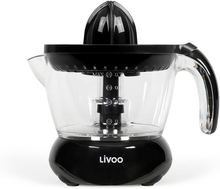 Livoo - Elektrische Zitruspresse DOD131N, Schwarz, Schwarz