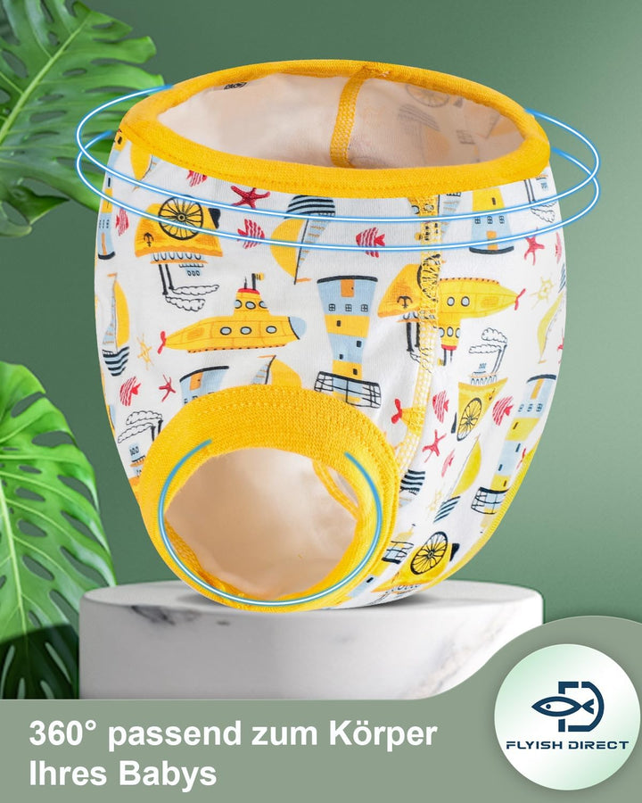 FLYISH DIRECT Baby Trainerhosen Töpfchentraining, 8er Pack Töpfchen Trainingshose für Mädchen Jungen