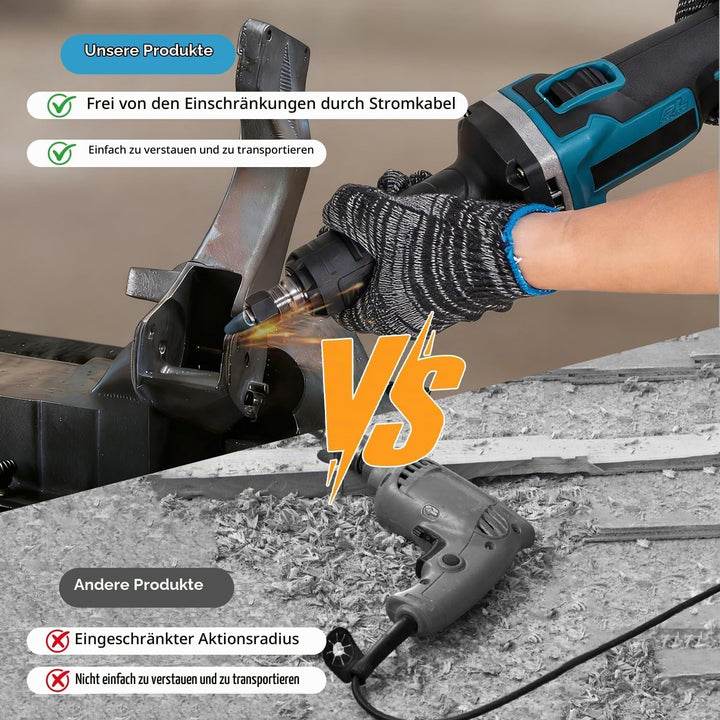 Akku Geradschleifer Kompatibel mit Makita 18V Batterie, Professional Multifunktionswerkzeug Brushles