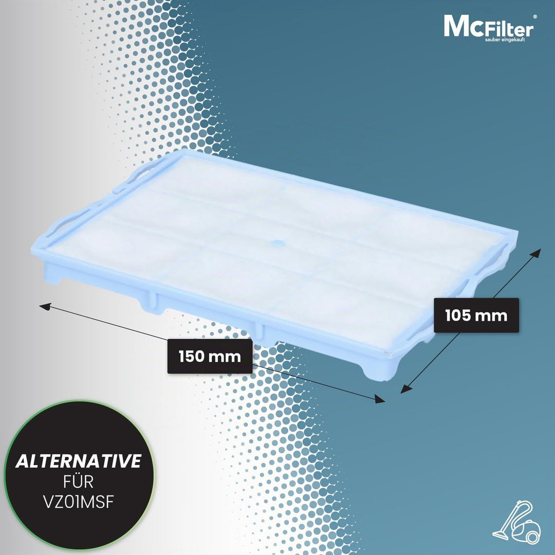 McFilter I 10 Staubsaugerbeutel + 1 Hepa Filter + 1 Motorschutzfilter geeignet für Bosch BSG6 Siemen