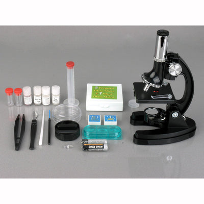 AmScope M30-ABS-KT2 Starter Mikroskop-Kit, Metallrahmen, 120fache, 240fache, 300fache, 480fache, 600