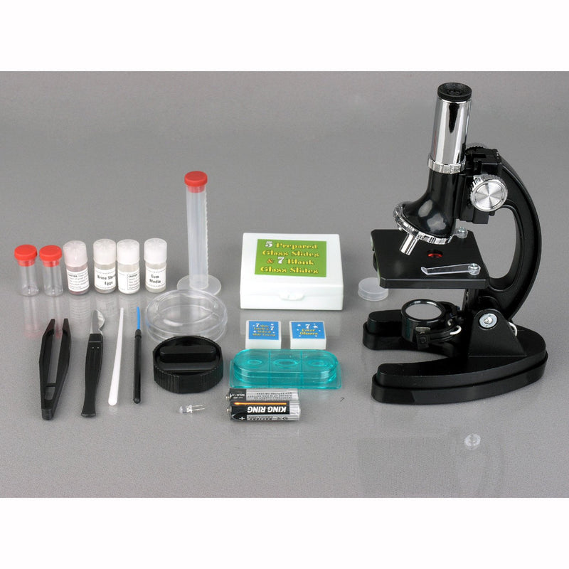 AmScope M30-ABS-KT2 Starter Mikroskop-Kit, Metallrahmen, 120fache, 240fache, 300fache, 480fache, 600