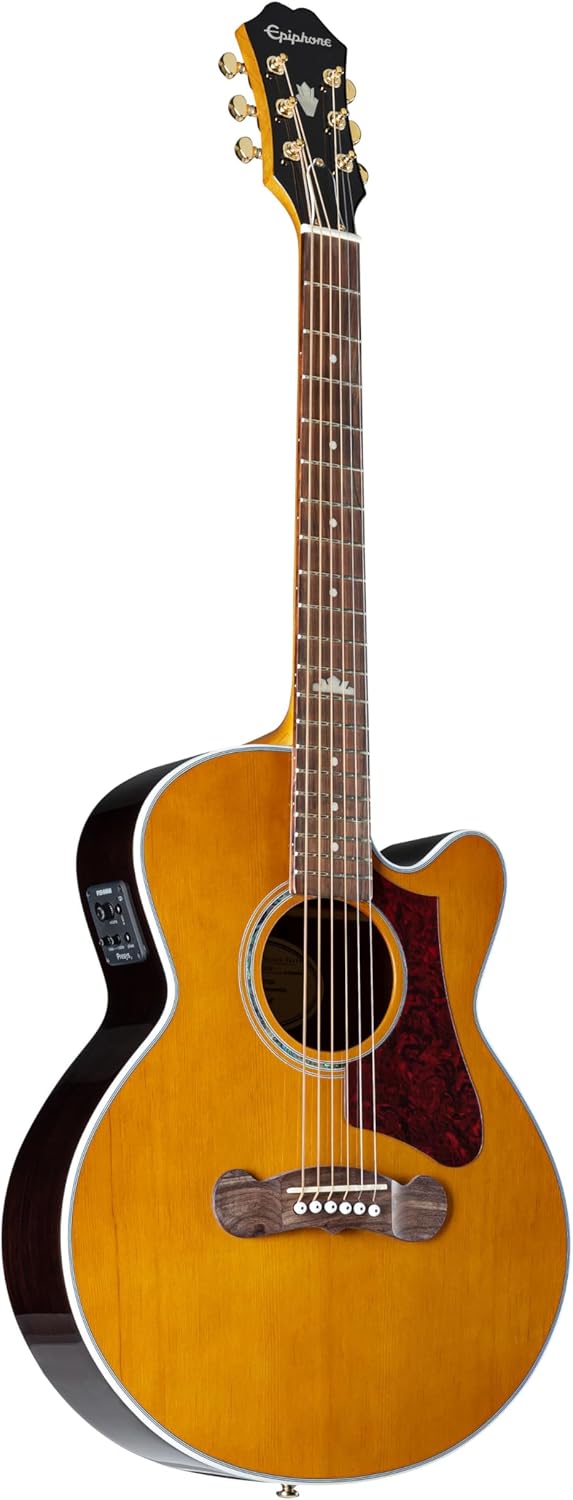Epiphone J-200 EC Studio Parlor Vintage Natural Westerngitarre