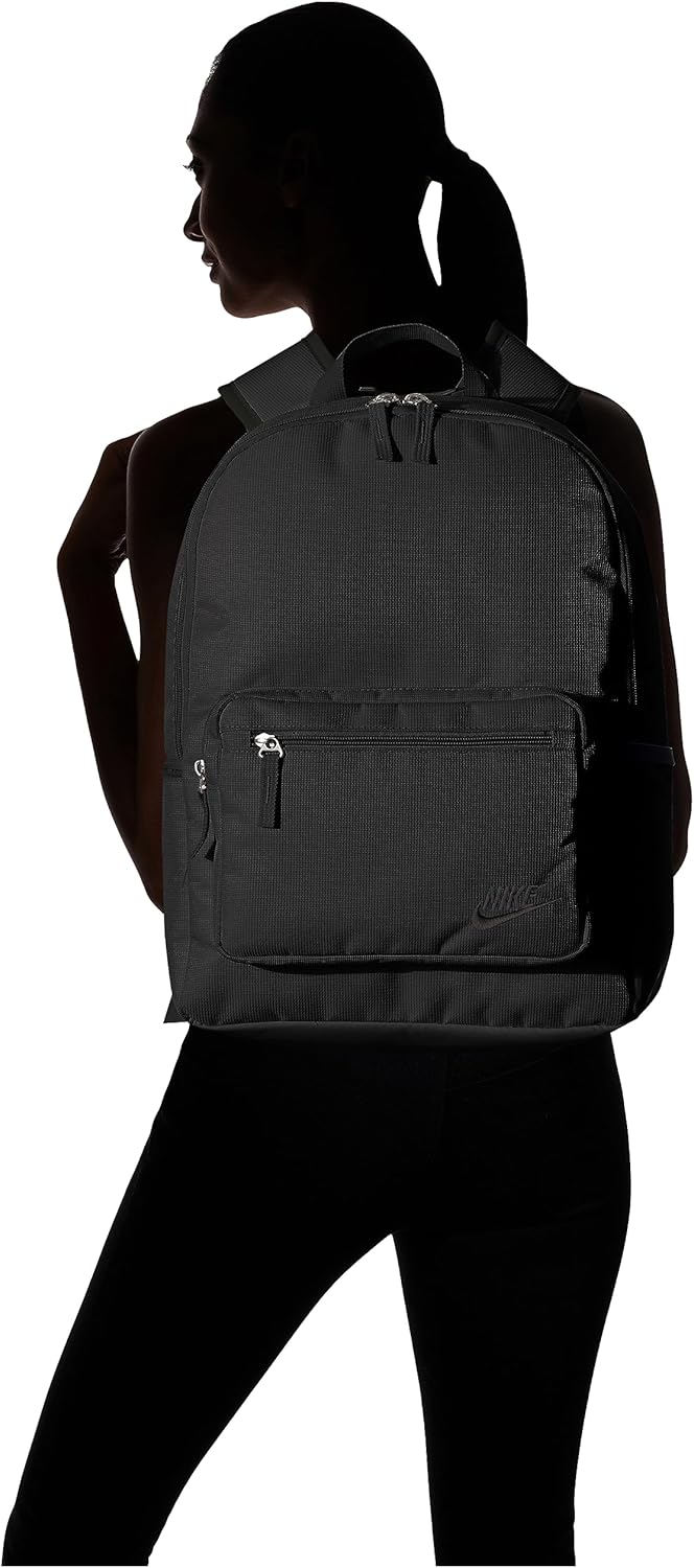NIKE Unisex Heritage Eugene Rucksack (1er Pack) Einheitsgrösse Schwarz, Einheitsgröße Schw