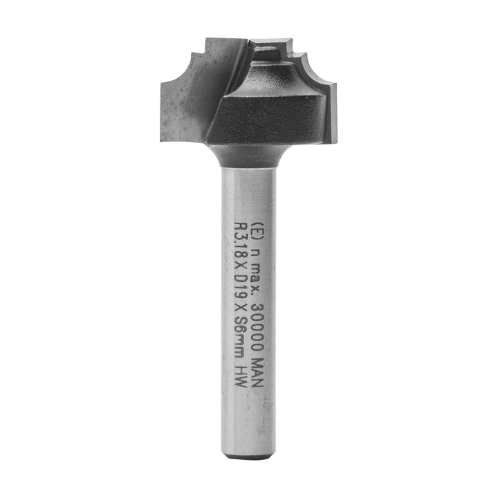 ENT 13185 Nutenprofilfräser HW, Schaft (S) 6 mm, Durchmesser (D) 19,05 mm, NL 11,11 mm, R 3,2 mm, SL