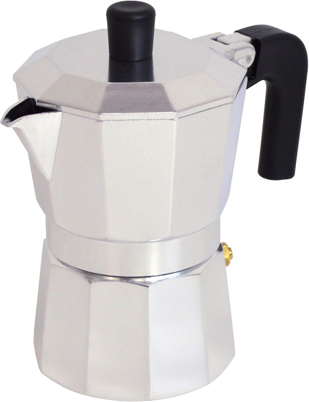 Pintinox Espressokocher, für 6 Tassen, Modell Capri, aus Aluminium, auslaufsichere Griffe und Formen