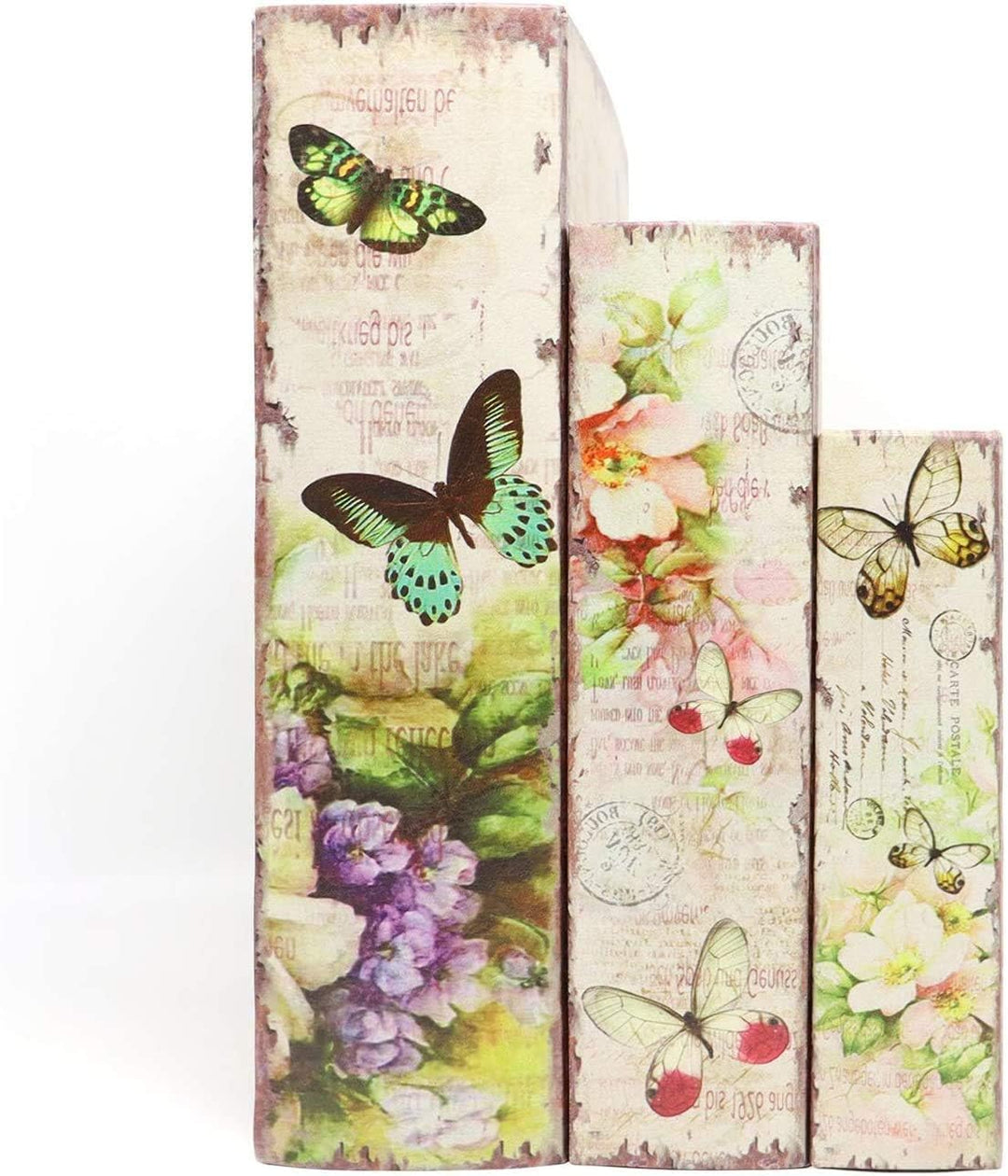 Jolitac 3er Buchattrappe Box Set, Hohles Buch mit Geheimfach, Vintage Buchversteck Getarnte Buchtres