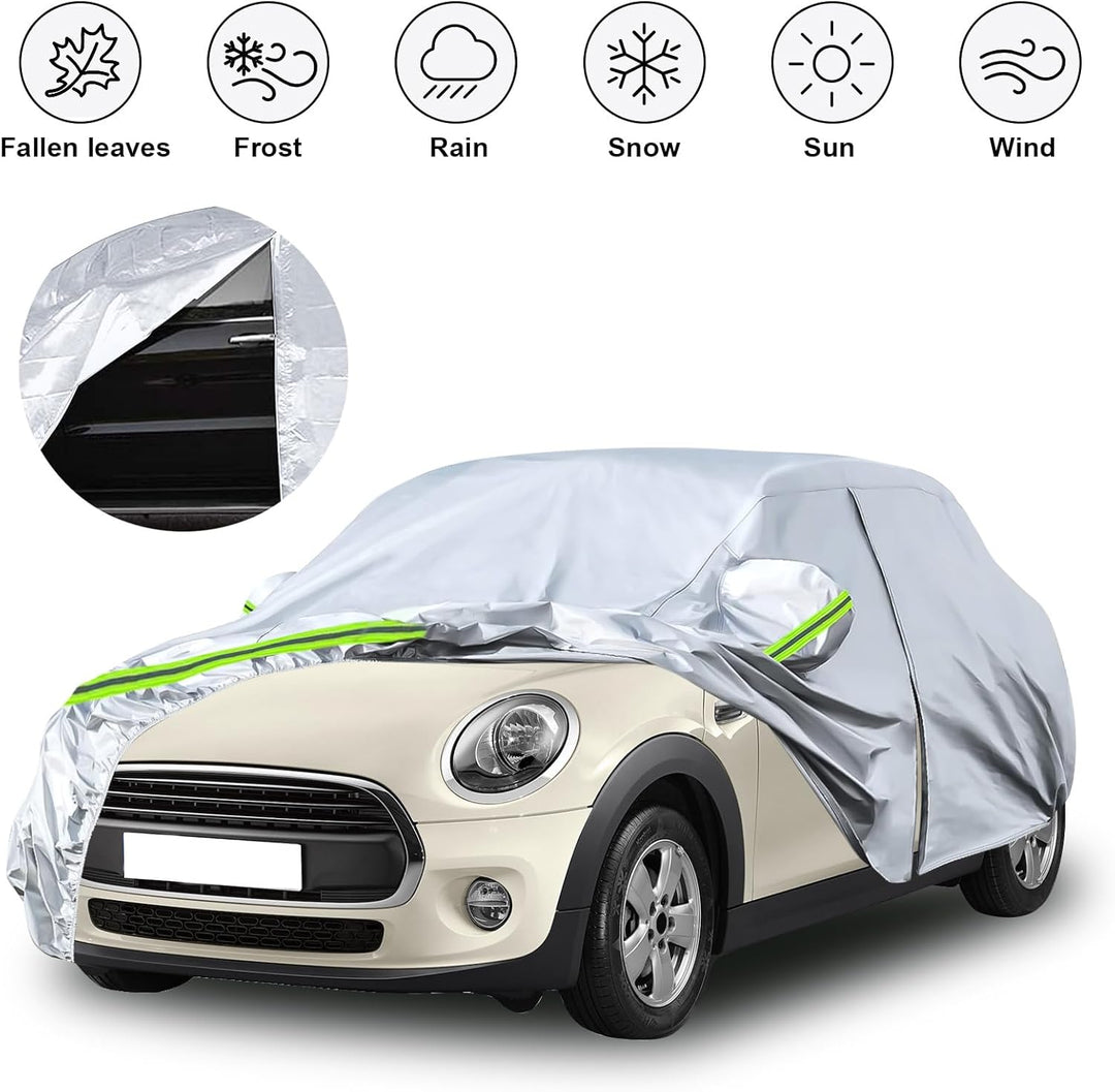 Autoabdeckung Vollgarage Ersatz für Mini Cooper 3-Doors 2000-2022, Outdoor Auto Abdeckplane Wetterfe