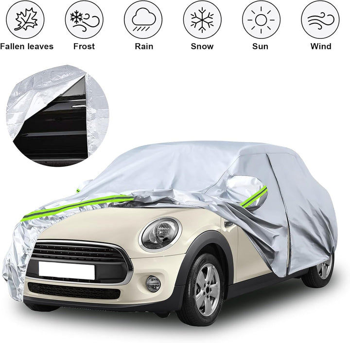 Autoabdeckung Vollgarage Ersatz für Mini Cooper 3-Doors 2000-2022, Outdoor Auto Abdeckplane Wetterfe
