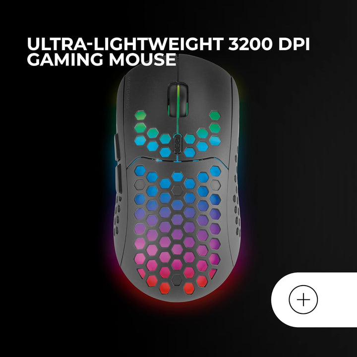 Mars Gaming MCPWX, Italienisch, Kabelloses Gaming-Combo, DualPro Link 2.4GPRO-Technologie, Vollforma
