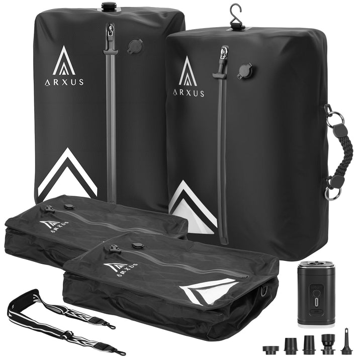 Arxus Vakuumbeutel für Kleidung - Reise Packing Cubes Compression mit Abnehmbare Schultergurt, IP67