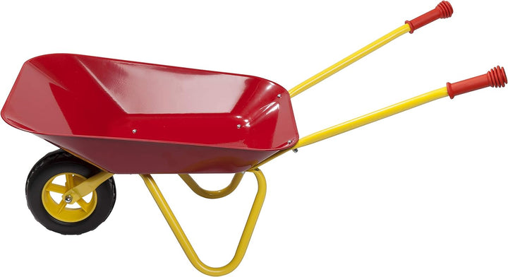 Izzy Metall Kinderschubkarre, Kinder ab 2 Jahren, Schubkarre für den Garten Gummi Sicherheitsgriffe