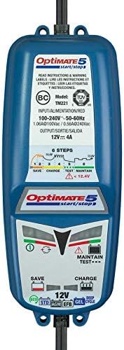Optimate 5 6-stufiges 12V 4A Batterierettungs, -lade-, -test-, -wartungsgerät OptiMATE 5 Start/Stop