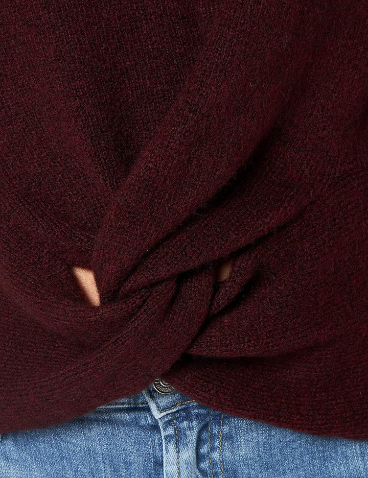 MUSTANG Damen Carla C Knot Pullover XS Decadent Chocolate 3242, XS Decadent Chocolate 3242