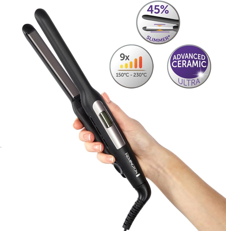 Remington Glätteisen [extra schmale Platten: für kurzes Haar, Pixies, Pony, Bart & kleine Locken] Ha
