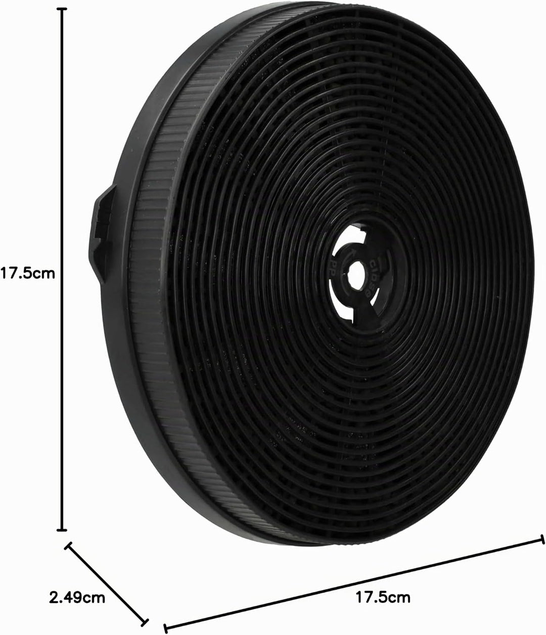 vhbw 4X Aktivkohlefilter kompatibel mit Exquisit KFD 6000-8, IH90-8, KFD 60-8.1, KFD60-8, KFD60-8.1,