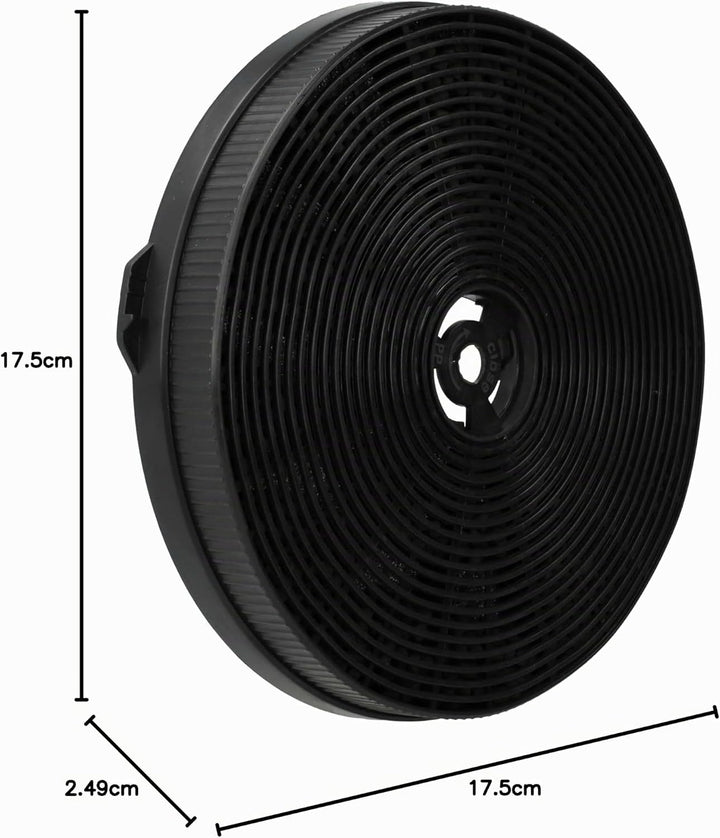 vhbw 4X Aktivkohlefilter kompatibel mit Exquisit KFD 6000-8, IH90-8, KFD 60-8.1, KFD60-8, KFD60-8.1,